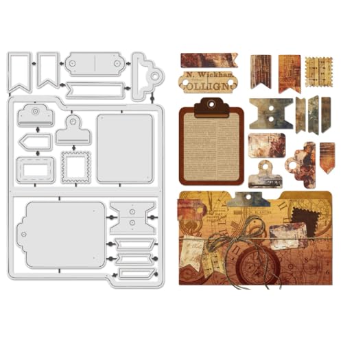 UNICRAFTALE Stanzformen Aus Metall Für Aktentaschen Gestanzte Prägeschablonen Langlebige Notizbuch Stanzformen Für Kartenherstellung Papierbasteln Bilderrahmen Dekor DIY Scrapbooking 18x12cm UNICRAFTALE Stanzformen Aus Metall Für Aktentaschen Gestanzte Prägeschablonen Langlebige Notizbuch Stanzformen Für Kartenherstellung Papierbasteln Bilderrahmen Dekor DIY Scrapbooking 18x12cm von UNICRAFTALE
