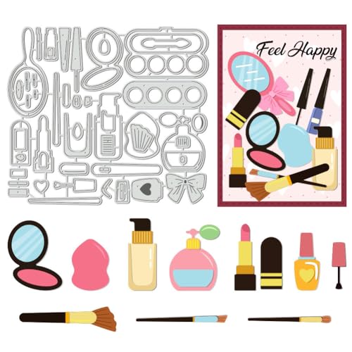 UNICRAFTALE 48 Stück Stanzformen Für Kosmetische Geschenke Kartengestaltung Metall Papierprägungsstanzungen Stanzformen Karbonstahl Schablonen Für Fotorahmen Alben DIY Scrapbooking Urlaubsdekoration von UNICRAFTALE