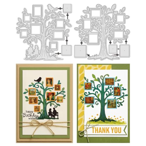 UNICRAFTALE Stanzschablonen für Rahmen, Baum, Karbonstahl, Prägeschablone, Rand, Hintergrund, Metall, Stanzform für Kartenherstellung, DIY, Scrapbooking, Fotoalbum, 10 x 10 cm, 2 Stück UNICRAFTALE Stanzschablonen für Rahmen, Baum, Karbonstahl, Prägeschablone, Rand, Hintergrund, Metall, Stanzform für Kartenherstellung, DIY, Scrapbooking, Fotoalbum, 10 x 10 cm, 2 Stück von UNICRAFTALE