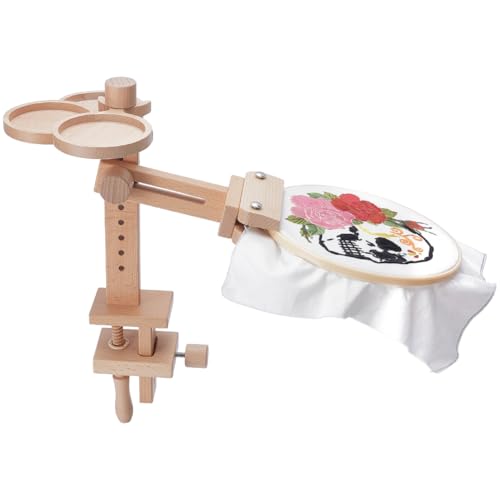 UNICRAFTALE Stickrahmenhalter Aus Buchenholz Verstellbarer Nähständer Stabile Kreuzstichständer Aus Buchenholz Für Heimwerkerarbeiten 38x20x18cm UNICRAFTALE Stickrahmenhalter Aus Buchenholz Verstellbarer Nähständer Stabile Kreuzstichständer Aus Buchenholz Für Heimwerkerarbeiten 38x20x18cm von UNICRAFTALE