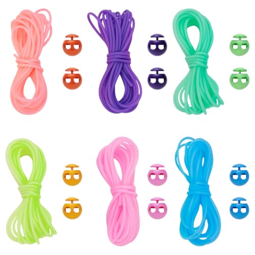 UNICRAFTALE Strickkordel Lock Set Maschenstopper Set 18 m 6 Farben Hohle Runde Barber Kordeln Aus Synthetischem Gummi Mit 36 Maschenhaltern Aus Kunststoff In 6 Farben Zum Halten von Maschen UNICRAFTALE Strickkordel Lock Set Maschenstopper Set 18 m 6 Farben Hohle Runde Barber Kordeln Aus Synthetischem Gummi Mit 36 Maschenhaltern Aus Kunststoff In 6 Farben Zum Halten von Maschen von UNICRAFTALE
