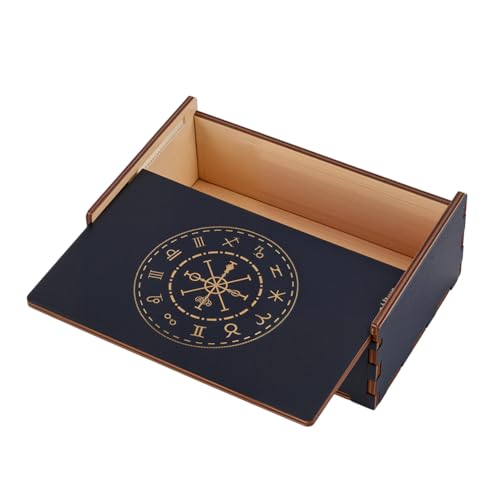 UNICRAFTALE Tarotkartenbox Kleine Aufbewahrungsbox Für Tarotkarten Mit Sternbild Bedruckt Tarothalter Schmuckschatulle Aus Holz Für Würfel Kristallsteine Heimdekoration Hexerei UNICRAFTALE Tarotkartenbox Kleine Aufbewahrungsbox Für Tarotkarten Mit Sternbild Bedruckt Tarothalter Schmuckschatulle Aus Holz Für Würfel Kristallsteine Heimdekoration Hexerei von UNICRAFTALE
