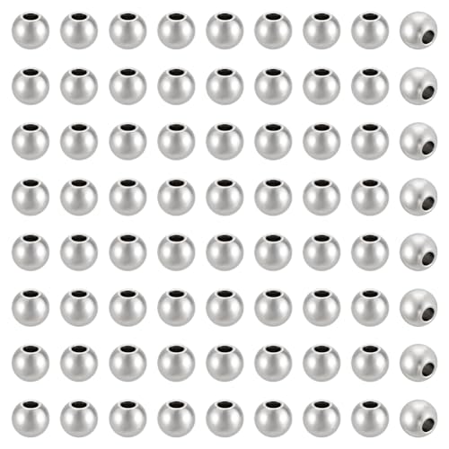 UNICRAFTALE Über 100 Stk 8mm Runde Perlen Edelstahlperlen 3mm Loch Metallperlen Runde Distanzperlen Metall Zwischenperlen Für DIY Armbänder Halsketten Schmuckherstellung,Edelstahl Farbe UNICRAFTALE Über 100 Stk 8mm Runde Perlen Edelstahlperlen 3mm Loch Metallperlen Runde Distanzperlen Metall Zwischenperlen Für DIY Armbänder Halsketten Schmuckherstellung,Edelstahl Farbe von UNICRAFTALE