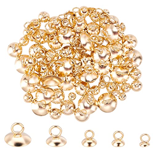 UNICRAFTALE Über 100pcs 5 Größen Edelstahl Perlenkappe Anhänger Kaution Runde Kautionen Verschluss Baumeln Charm Bead Connectors Für DIY Schmuckherstellung, Golden UNICRAFTALE Über 100pcs 5 Größen Edelstahl Perlenkappe Anhänger Kaution Runde Kautionen Verschluss Baumeln Charm Bead Connectors Für DIY Schmuckherstellung, Golden von UNICRAFTALE