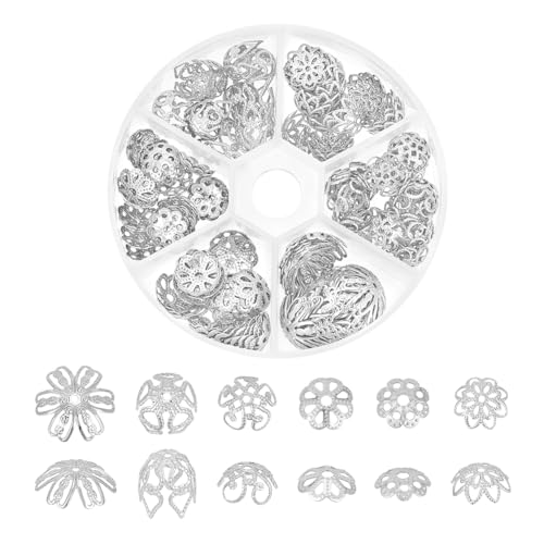 UNICRAFTALE Über 162 Stück 6 Arten Blumen Perlenkappen Endkappen Chirurgische Edelstahl Perlenkappen Flower Perlenkappe Zwischenperlen Perlen Basteln Zubehör Für Schmuckherstellung 9-10 mm UNICRAFTALE Über 162 Stück 6 Arten Blumen Perlenkappen Endkappen Chirurgische Edelstahl Perlenkappen Flower Perlenkappe Zwischenperlen Perlen Basteln Zubehör Für Schmuckherstellung 9-10 mm von UNICRAFTALE