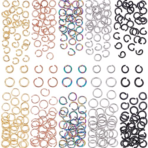 UNICRAFTALE Über 300 Stück 5 Farben Edelstahl Biegeringe Offene Biegeringe Metallringe Offene Verbindungsringe Für Armbänder Halslose Schmuckherstellung Innendurchmesser 2.8~4.6 mm UNICRAFTALE Über 300 Stück 5 Farben Edelstahl Biegeringe Offene Biegeringe Metallringe Offene Verbindungsringe Für Armbänder Halslose Schmuckherstellung Innendurchmesser 2.8~4.6 mm von UNICRAFTALE