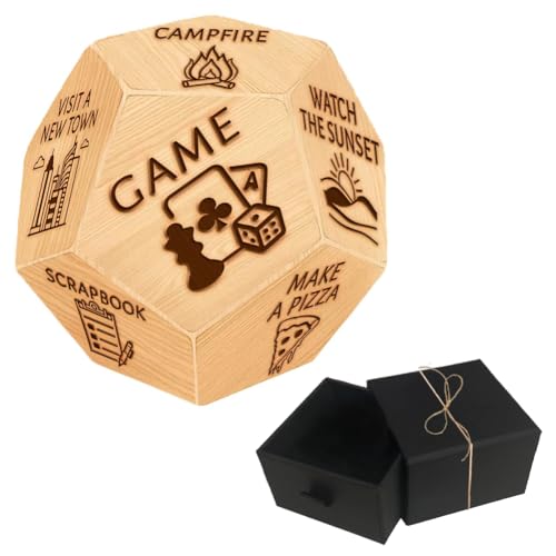 UNICRAFTALE Verabredungen Jahrestag Geschenke Urlaubsaktivitäten Entscheidungswürfel Für Hochzeitsgeschenke Holz Lustige Würfel Verabredungsideen with Samtbeuteln Für Ehemann Ehefrau Freund Freundin von UNICRAFTALE