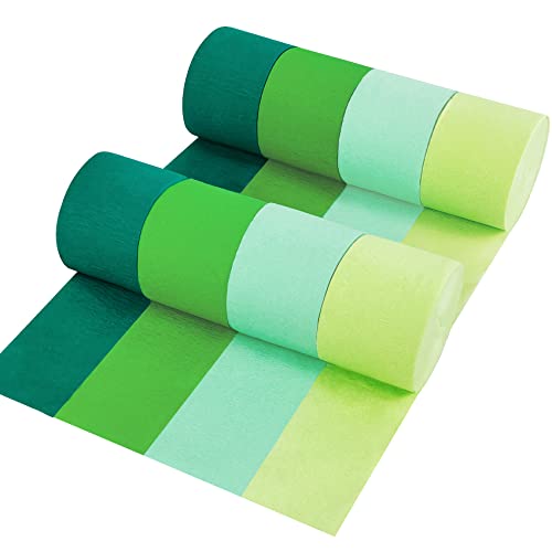 8 Rollen in 4 Farben, Farbverlauf, mintgrün, Party-Krepppapier, 8 Stück, 25 m, Bächel, Partydekorationen, Partyzubehör für Junggesellinnenabschied, Hochzeit, Geburtstag, Abschlussfeier, Brautdusche 8 Rollen in 4 Farben, Farbverlauf, mintgrün, Party-Krepppapier, 8 Stück, 25 m, Bächel, Partydekorationen, Partyzubehör für Junggesellinnenabschied, Hochzeit, Geburtstag, Abschlussfeier, Brautdusche von UNIIDECO