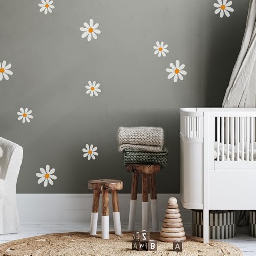 Unik Nordic Wandsticker Daisy Gänseblümchen Motiv C, M - 43 x 50 cm, Aufkleber für die Wand, Wandtattoo rückstandslos entfernbar, Wanddekoration für Kinderzimmer und Babyzimmer, Wandaufkleber Blumen Unik Nordic Wandsticker Daisy Gänseblümchen Motiv C, M - 43 x 50 cm, Aufkleber für die Wand, Wandtattoo rückstandslos entfernbar, Wanddekoration für Kinderzimmer und Babyzimmer, Wandaufkleber Blumen von UNIK Nordic