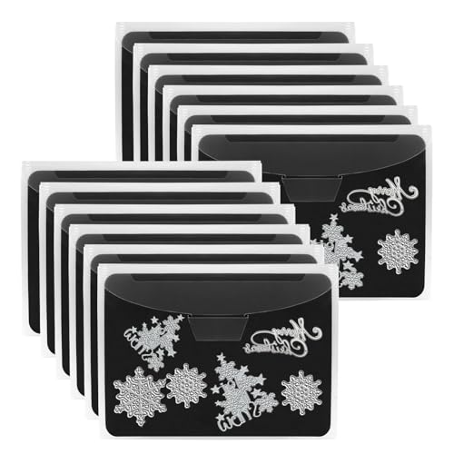 UNIMEIX 40 Stück magnetische Blätter für die Aufbewahrung von Stempeln und Stanzschablonen, gestanzte Aufbewahrung für Kartenherstellung (20 Blatt + 20 Beutel, 0,8 mm Dicke) von UNIMEIX