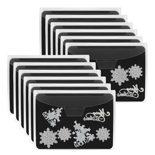 UNIMEIX Magnetische Blätter für Stanzschablonen und Stanzformen, 23,9 x 17,5 cm, 60 Stück, gestanzte Aufbewahrung für Kartenherstellung (30 Blatt + 30 Beutel, 0,9 mm Dicke) von UNIMEIX