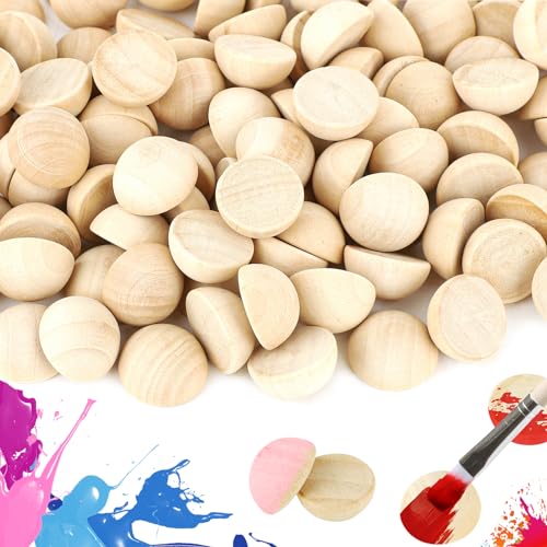 200 Stück Halbe Holzkugeln, 20 mm Natürliche Halbe Holzperlen, Geschlitzte Holzkugeln, Unlackierte Holzkugeln für DIY Handwerk Kunstbedarf Ornamente Kränze Malerei 200 Stück Halbe Holzkugeln, 20 mm Natürliche Halbe Holzperlen, Geschlitzte Holzkugeln, Unlackierte Holzkugeln für DIY Handwerk Kunstbedarf Ornamente Kränze Malerei von UNINGYI