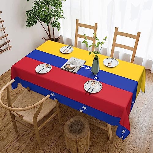 UNIOND Flagge von Venezuela Bedruckte Tischdecke Rechteckige Tischdecke Wasserdicht Tischdecke für Küche Esstisch Party UNIOND Flagge von Venezuela Bedruckte Tischdecke Rechteckige Tischdecke Wasserdicht Tischdecke für Küche Esstisch Party von UNIOND