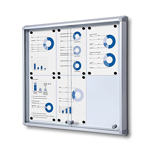 SCSL Schiebetür Schaukasten für Innen 6xA4 von UNIPOS