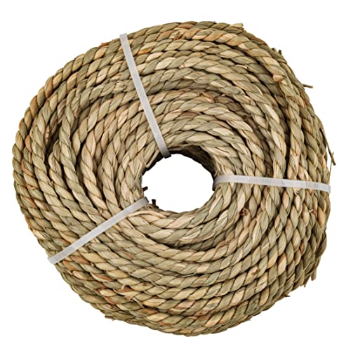 # 10,2 cm gedrehtes Seegras-Seil | 0,5 kg Spule | Seegrasschnur für Stuhlrohr, Korbweben und Korbmöbel | Korbflecht- und Reparaturzubehör | UA-14SGR von UNIQANTIQ HARDWARE SUPPLY