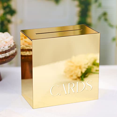 UNIQOOO Hochzeitskarten-Box mit Schlitz, groß, 25,4 x 25,4 x 14 cm, mit weißem Druck, dicke DIY-Hochzeitsempfänge, Wunschbrunnen-Spardose, Abschlussfeier, Geburtstag, Erinnerungsbox UNIQOOO Hochzeitskarten-Box mit Schlitz, groß, 25,4 x 25,4 x 14 cm, mit weißem Druck, dicke DIY-Hochzeitsempfänge, Wunschbrunnen-Spardose, Abschlussfeier, Geburtstag, Erinnerungsbox von UNIQOOO