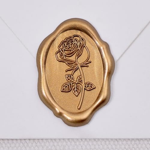 UNIQOOO Wachssiegel-Aufkleber, oval, für Hochzeitseinladungen, Umschläge, Siegelaufkleber, 50 Stück, selbstklebend, Antikgold, perfekt für Einladungen, Weihnachten, Geschenkverpackungen, Party UNIQOOO Wachssiegel-Aufkleber, oval, für Hochzeitseinladungen, Umschläge, Siegelaufkleber, 50 Stück, selbstklebend, Antikgold, perfekt für Einladungen, Weihnachten, Geschenkverpackungen, Party von UNIQOOO