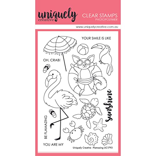 UNIQUELY CREATIVE UC1793 Transparente Stempel, Flamazing, Einheitsgröße von Uniquely Creative