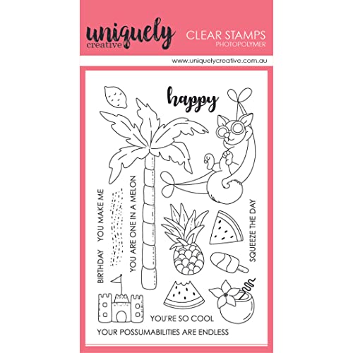 UNIQUELY CREATIVE UC1794 Transparente Stempel Lazy Days, Einheitsgröße von Uniquely Creative