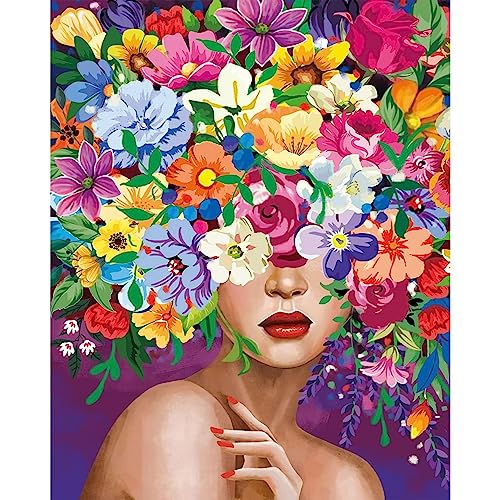 UNIQUORS DIY Diamond Painting Erwachsene Frau, 5D Diamant Painting Bilder Blumen, Diamant Malerei Bunt, Strass Kreuzstich Stickerei Dekoration für Home Wall 30x40cm UNIQUORS DIY Diamond Painting Erwachsene Frau, 5D Diamant Painting Bilder Blumen, Diamant Malerei Bunt, Strass Kreuzstich Stickerei Dekoration für Home Wall 30x40cm von UNIQUORS