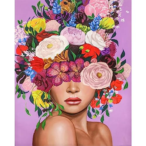 UNIQUORS Diamond Painting Set Erwachsene Bunt Blumen, 5D Diamant Painting, DIY Diamant Malerei Kinder, Kristall Stickerei Bilder Frau für Home Wanddekoration 30x40cm UNIQUORS Diamond Painting Set Erwachsene Bunt Blumen, 5D Diamant Painting, DIY Diamant Malerei Kinder, Kristall Stickerei Bilder Frau für Home Wanddekoration 30x40cm von UNIQUORS