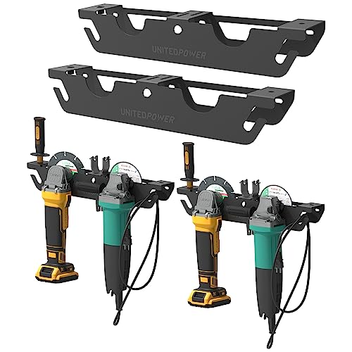 UNITEDPOWER Winkelschleiferhalter – 4 Bay Winkelschleifer Rack / Ständer Lagerregal mit Schnuraufhänger, Wandhalterung für Schneider, Polierer, Garage und Arbeitsplatz. UNITEDPOWER Winkelschleiferhalter – 4 Bay Winkelschleifer Rack / Ständer Lagerregal mit Schnuraufhänger, Wandhalterung für Schneider, Polierer, Garage und Arbeitsplatz. von UNITEDPOWER