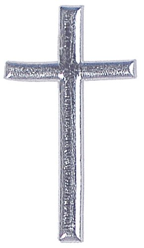 Wachsmotiv Kreuz, 40 mm, silber von UNKNOWN