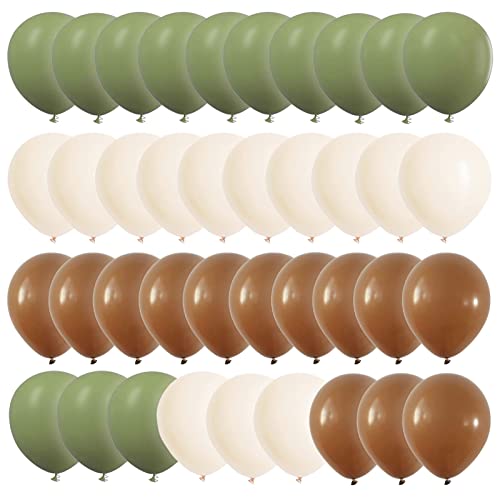 Helium Luftballons Grün Beige Braun UNOEYSAT 60 Stück 12 zoll Safari Dschungel Ballons Salbei Avocado Grün Matt Cream Kaffee Latex Ballons als Geburtstag Hochzeit Babyparty JGA Jungle Party Deko Helium Luftballons Grün Beige Braun UNOEYSAT 60 Stück 12 zoll Safari Dschungel Ballons Salbei Avocado Grün Matt Cream Kaffee Latex Ballons als Geburtstag Hochzeit Babyparty JGA Jungle Party Deko von UNOEYSAT