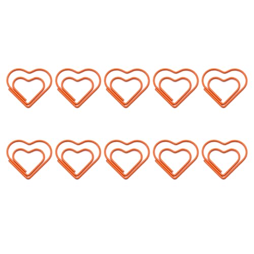 10 Stück Herz-Büroklammern, Lesezeichen, Halter, kreative Büroklammer, Metall, dekorativ, für Büro, Schule, Zuhause, kleine bunte Herz-Halter 10 Stück Herz-Büroklammern, Lesezeichen, Halter, kreative Büroklammer, Metall, dekorativ, für Büro, Schule, Zuhause, kleine bunte Herz-Halter von UNTERING