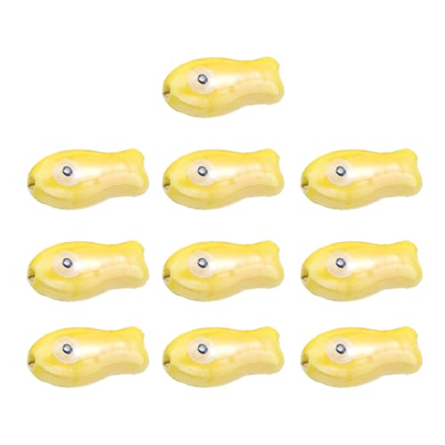 10 Stück Keramik-Fisch-Anhänger, bunt, handgefertigt, Abstandshalter für handgefertigte Armbänder, Schmuckherstellung, Zubehör, glatte Keramikperlen für Charm-Armbänder von UNTERING
