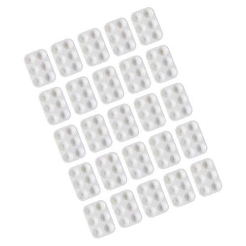 20 Stück Farbpalette, Aquarell-Malpalette, 6 Fächer, zum Mischen von Acryl- und Ölmalerei 20 Stück Farbpalette, Aquarell-Malpalette, 6 Fächer, zum Mischen von Acryl- und Ölmalerei von UNTERING