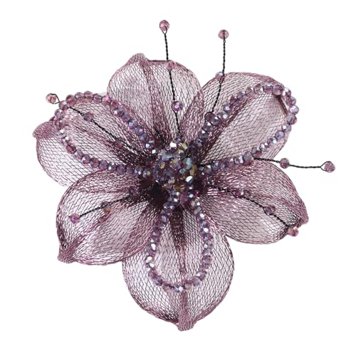 Brosche mit Kristallblumen, Applikation für Hochzeitskleid, Vorhang, Schal, zum Selbermachen, Partykleid, Brosche Brosche mit Kristallblumen, Applikation für Hochzeitskleid, Vorhang, Schal, zum Selbermachen, Partykleid, Brosche von UNTERING