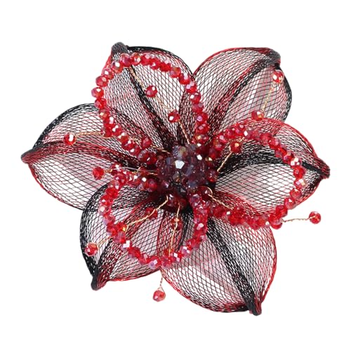 Brosche mit Kristallblumen, Applikation für Hochzeitskleid, Vorhang, Schal, zum Selbermachen, Partykleid, Brosche von UNTERING