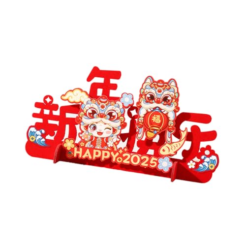 Bunte Filz-Neujahrsdekoration, Segenschrift, Ornament für Wohnzimmer oder Arbeitszimmer, Frühlingsfest-Zubehör, festliche Atmosphäre, Dekoration Bunte Filz-Neujahrsdekoration, Segenschrift, Ornament für Wohnzimmer oder Arbeitszimmer, Frühlingsfest-Zubehör, festliche Atmosphäre, Dekoration von UNTERING