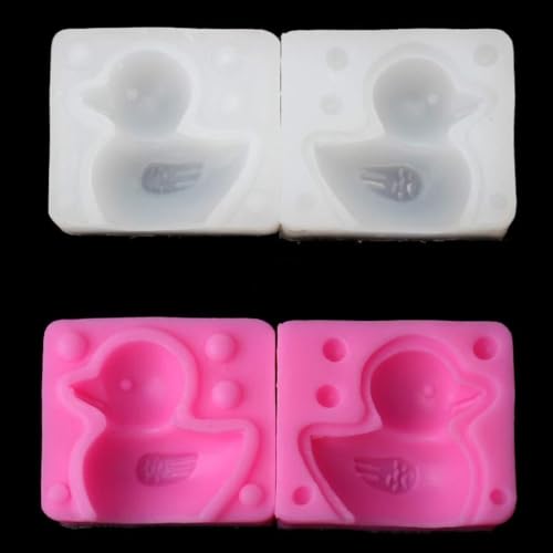 Flexible und leicht zu entformende Silikonform für Schmuckherstellung, Projekte, Ohrringe, Anhänger, handgefertigtes Bastelzubehör, Entenform, Silikonform, Kuchen, Fondant, Seife, Harz, Schmuck von UNTERING