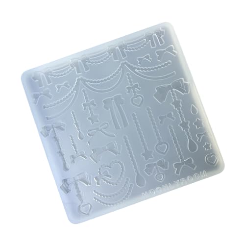 Flexibler Silikon-Anhänger, Epoxid-Schleife und Perlenkette, Zubehör, Form, handgefertigte Schmuckprojekte, Harzkunst Flexibler Silikon-Anhänger, Epoxid-Schleife und Perlenkette, Zubehör, Form, handgefertigte Schmuckprojekte, Harzkunst von UNTERING