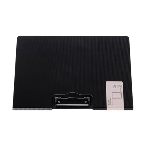 Klapp-Klemmbrett mit doppeltem Metallclip, 32 x 24 cm, Standardgröße, Klemmbretter, Ordner, Schreibtafel für Büro, professionelle Ordner für Papier von UNTERING