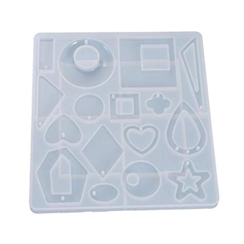 Kristall-Epoxidharz-Form, handgefertigt, verschiedene Stile, Ohrringe, Ohrhänger, Silikon, Schmuck, Anhänger, Harz-Form von UNTERING