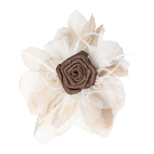 Kunstvolle Organza-Blumen-Applikation für Haarspange, Kleidung, Hut, Nähen, Brosche, Schal, Hochzeitskleid, Dekoration, Zubehör, Bühnenauftritte, Kostüm von UNTERING