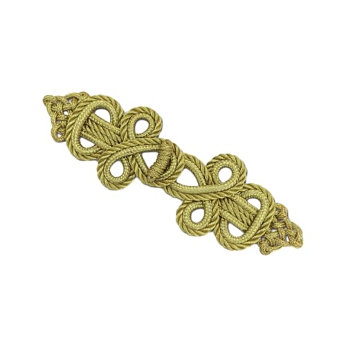 Nähverschlüsse Cheongsam Gold Seide Verschluss Knopf Kleidung Dekoration Traditionelle Kostüm Kleidung Zubehör Kleidung Verschlüsse von UNTERING