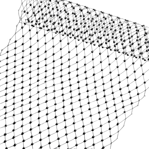 Netzstoff zum Nähen und Nähen, Stretch-Mesh für Weihnachtsfeier, Perlenschleier, Tüll, Gaze-Schleier, Vintage-Netz-Applikation, Haar-Fascinator-Zubehör von UNTERING