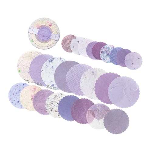 Papierscheiben, Papierverzierungsset für handgefertigte Karten, Erinnerungsbücher, Basteln, 2-in-1-Design, leichte Retro-Journaling-Zubehör Papierscheiben, Papierverzierungsset für handgefertigte Karten, Erinnerungsbücher, Basteln, 2-in-1-Design, leichte Retro-Journaling-Zubehör von UNTERING