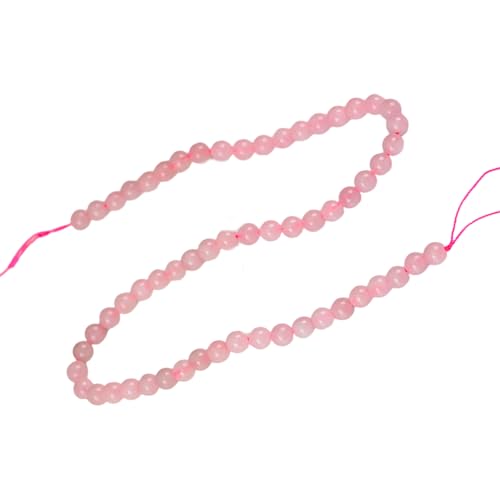 Rosenquarz-Bastelperlen, einheitliche Größe für Armbänder, Halsketten, Schmucksteine, Perlen Rosenquarz-Bastelperlen, einheitliche Größe für Armbänder, Halsketten, Schmucksteine, Perlen von UNTERING