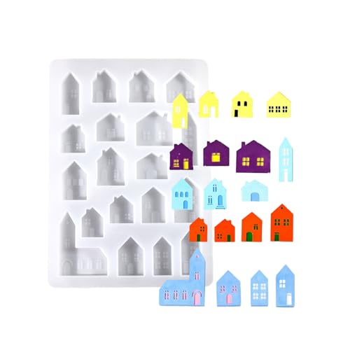 Silikon-Form für europäische Haus-Bastelarbeiten, Mehrzweckhaus für Schlüsselanhänger, Anhänger und Schmuck-Enthusiasten, Schlüsselanhänger Silikon-Form für europäische Haus-Bastelarbeiten, Mehrzweckhaus für Schlüsselanhänger, Anhänger und Schmuck-Enthusiasten, Schlüsselanhänger von UNTERING