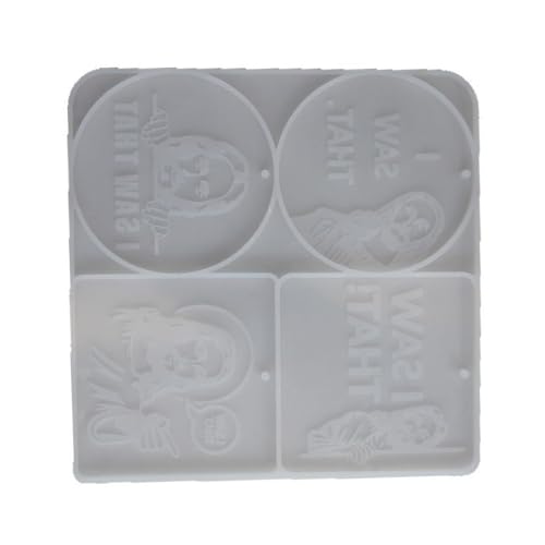 Silikonform mit Figuren-Motiv, innovativ, "I See Th", hängende Anhänger, Silikonform für handgefertigte Schmuckprojekte, robust und leicht zu reinigen Silikonform mit Figuren-Motiv, innovativ, "I See Th", hängende Anhänger, Silikonform für handgefertigte Schmuckprojekte, robust und leicht zu reinigen von UNTERING