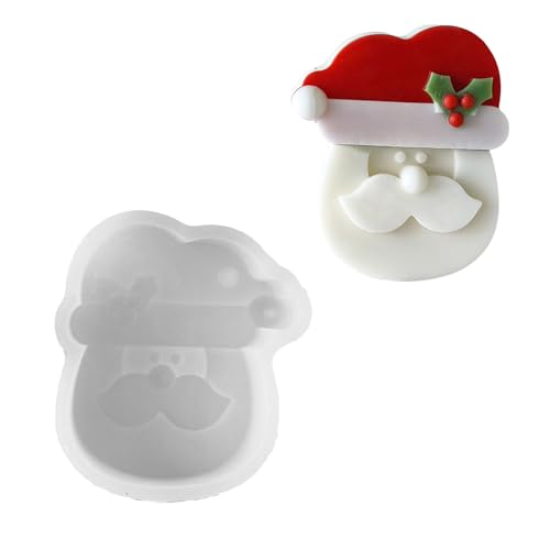 Silikonform mit Weihnachtsmann-Motiv, Weihnachtsmann-Silikonform für Wachsseifenherstellung, einzigartige Seifenherstellung Silikonform mit Weihnachtsmann-Motiv, Weihnachtsmann-Silikonform für Wachsseifenherstellung, einzigartige Seifenherstellung von UNTERING