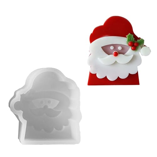 Silikonform mit Weihnachtsmann-Motiv, Weihnachtsmann-Silikonform für Wachsseifenherstellung, einzigartige Seifenherstellung von UNTERING