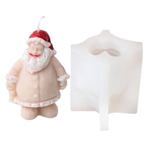 Silikonformen zur Herstellung von Weihnachtsmann-Serie, Silikon-Seifen-Bastelformen für handgefertigte Antihaftbeschichtung von UNTERING