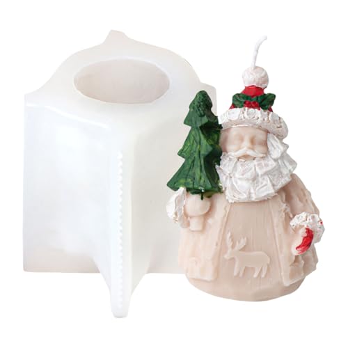 Silikonformen zur Herstellung von Weihnachtsmann-Serie, Silikon-Seifen-Bastelformen für handgefertigte Antihaftbeschichtung von UNTERING