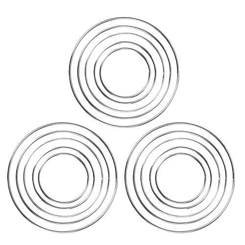 Traumfänger aus Edelstahl, 5 Größen, große Ohrdraht, Drähte für Schmuck, Mahlzeiten, Häkelnadel-Set von UNTERING